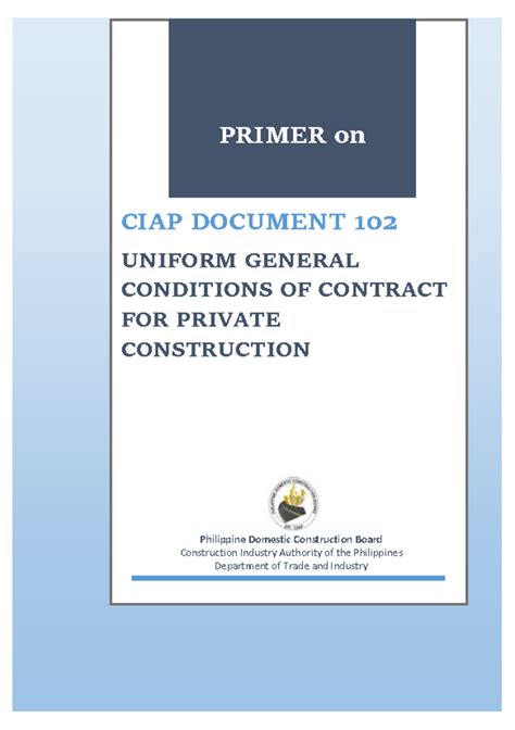 ciap document 101|CIAP Document 102 (Uniform General Conditions of Contract for .